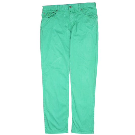 Polo Ralph Lauren Men's Green Straight Jeans 32W 32L Cotton Stretch