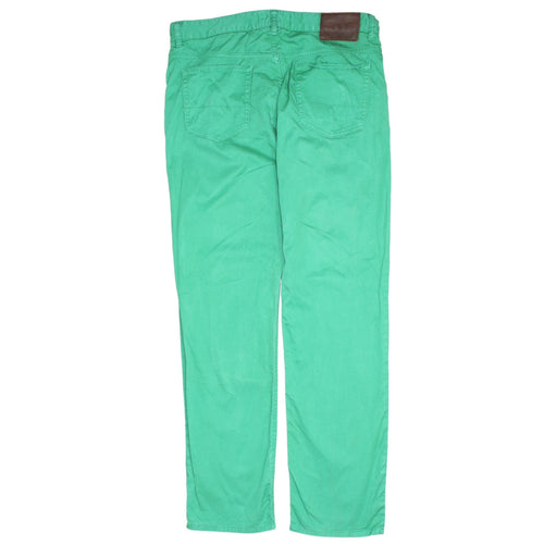 Polo Ralph Lauren Men's Green Straight Jeans 32W 32L Cotton Stretch