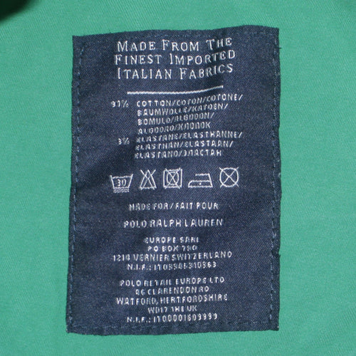 Polo Ralph Lauren Men's Green Straight Jeans 32W 32L Cotton Stretch