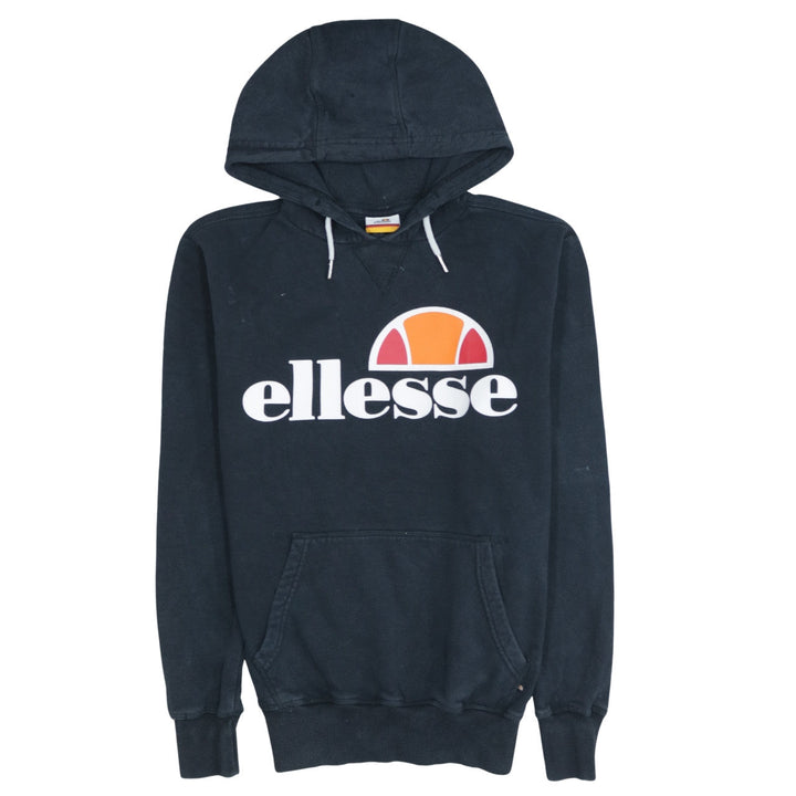 Ellesse Mens Black 6XL Pullover Hoodie Graphic Logo Sweatshirt