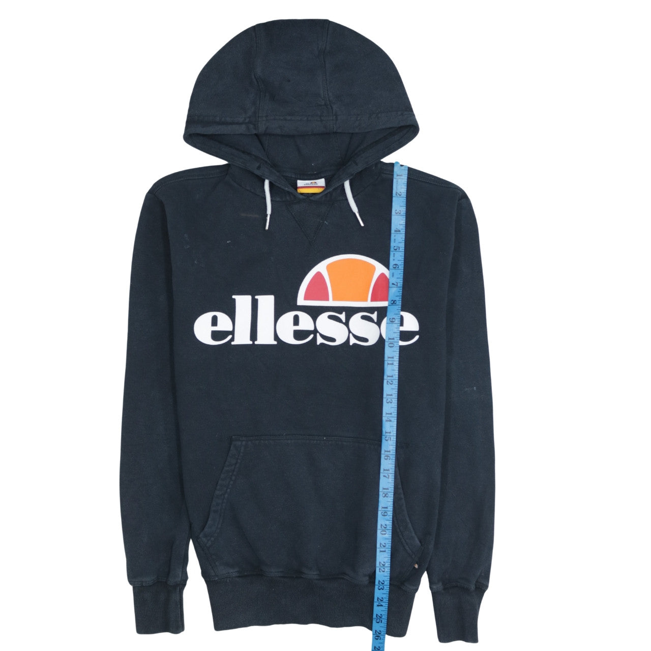 Ellesse Mens Black 6XL Pullover Hoodie Graphic Logo Sweatshirt
