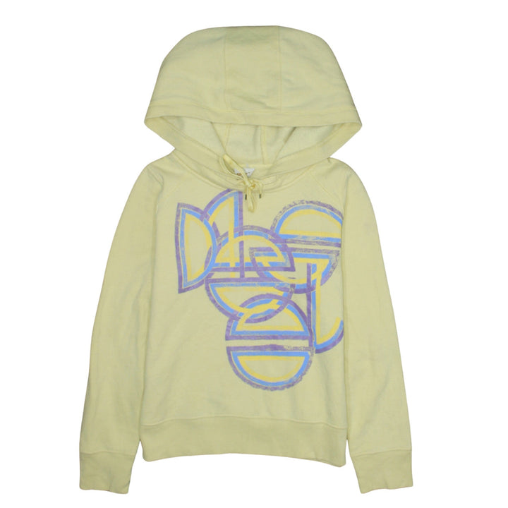 Diesel Men's Yellow Pullover Hoodie Size M Graphic Print