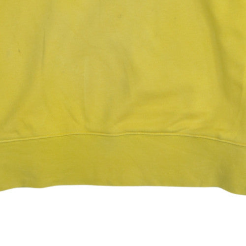 adidas Men's Yellow Pullover Sweatshirt M Graphic Logo Crew Neck