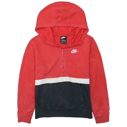 Nike Boys Red Colourblock Full Zip Hoodie XL 158-170cm