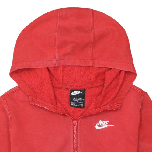 Nike Boys Red Colourblock Full Zip Hoodie XL 158-170cm