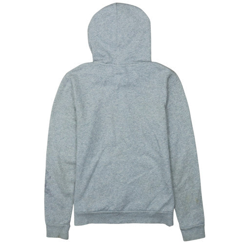 Puma Womens Grey Pullover Hoodie Size 12 Graphic Logo Casual
