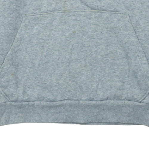 Puma Womens Grey Pullover Hoodie Size 12 Graphic Logo Casual
