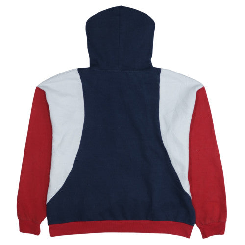 FILA Men's Blue Red White Pullover Hoodie Size M Logo Sportswear
