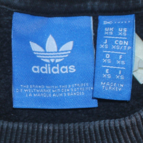 Adidas Men’s Green Crew Neck Logo Sweatshirt XS Regular Fit