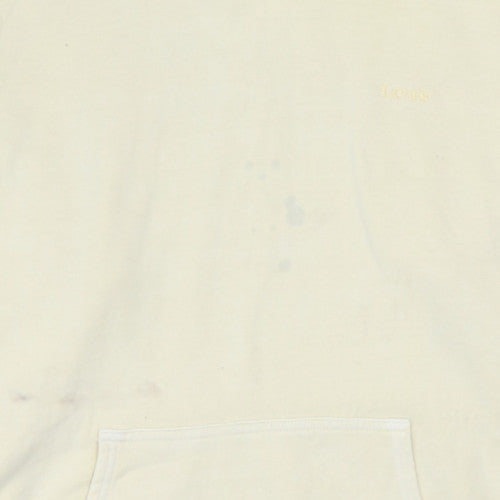 Levi's Men's Ivory Pullover Hoodie XS Cotton Casual Sweatshirt