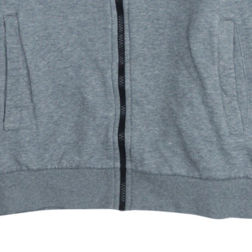 FILA Men's Grey Black Full Zip Hoodie Size M