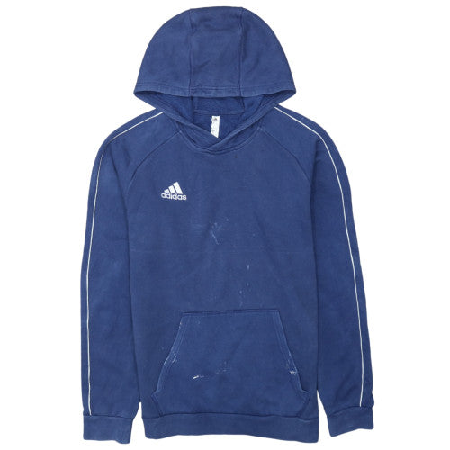 Adidas Men's Blue Pullover Hoodie Size M Fleece Sportswear