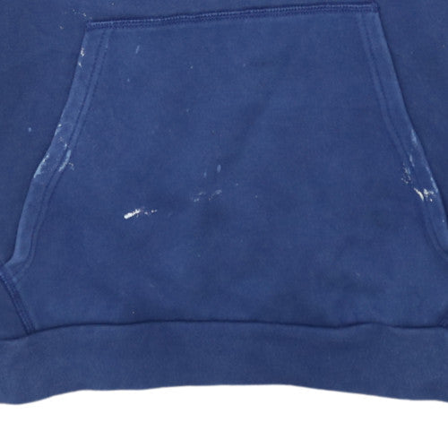 Adidas Men's Blue Pullover Hoodie Size M Fleece Sportswear