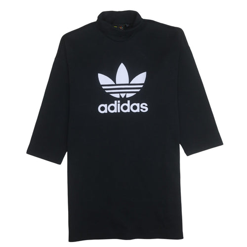 Adidas x Pharrell Williams Women's Black Tunic Sweatshirt L Long Sleeve Logo