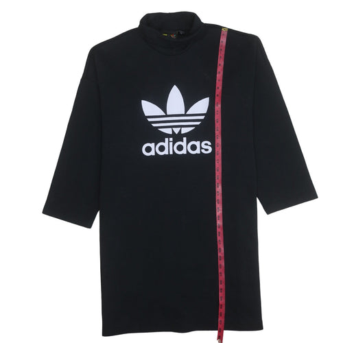 Adidas x Pharrell Williams Women's Black Tunic Sweatshirt L Long Sleeve Logo