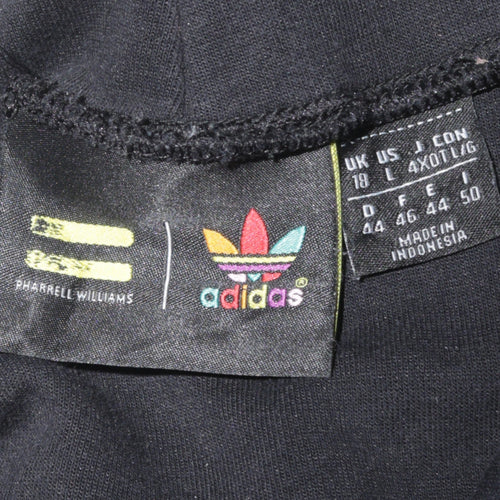 Adidas x Pharrell Williams Women's Black Tunic Sweatshirt L Long Sleeve Logo