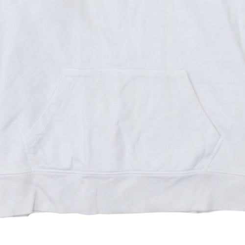 Levi's Men's White Pullover Hoodie Small Graphic Logo Sweatshirt