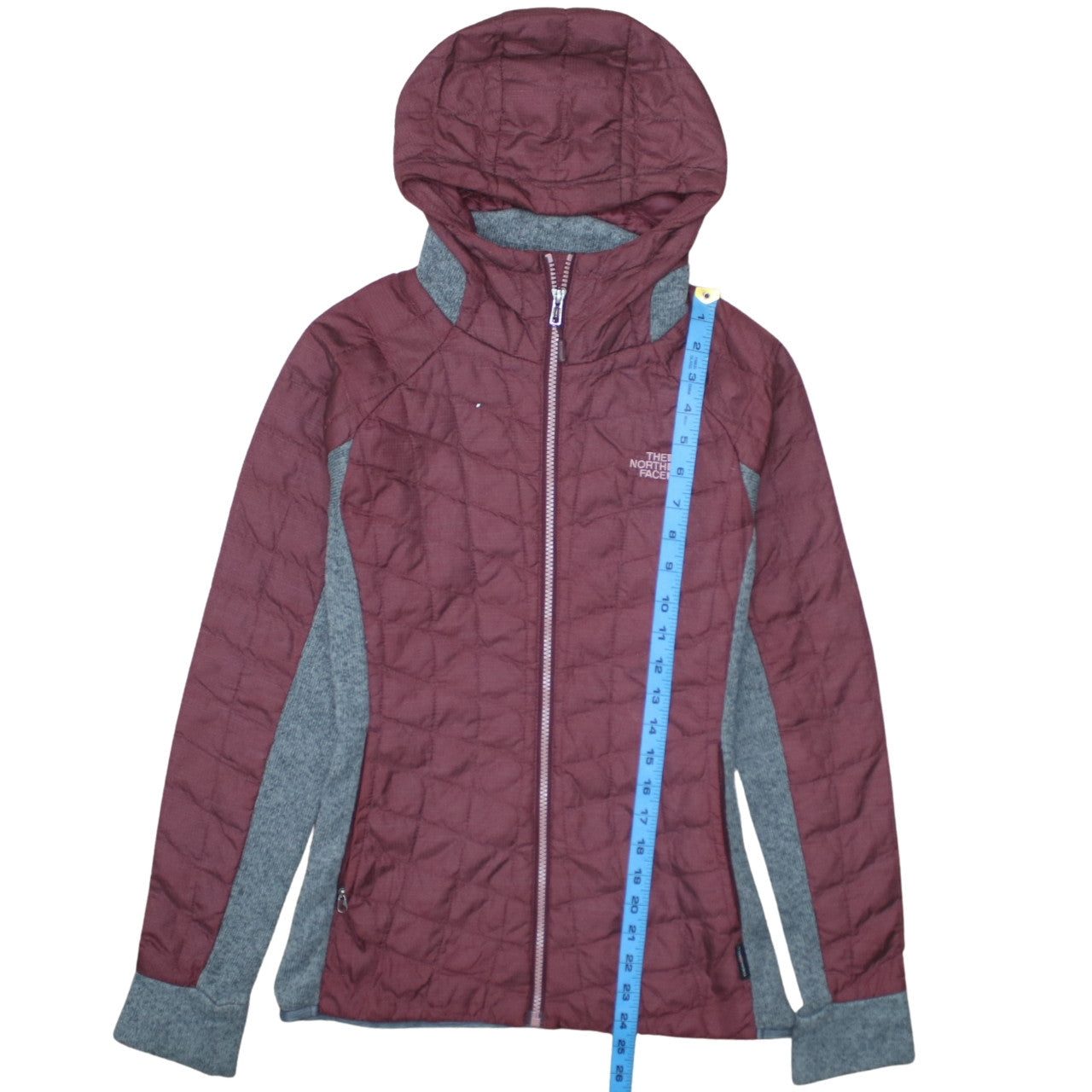 The North Face Women’s Purple Quilted Hooded Jacket Size S