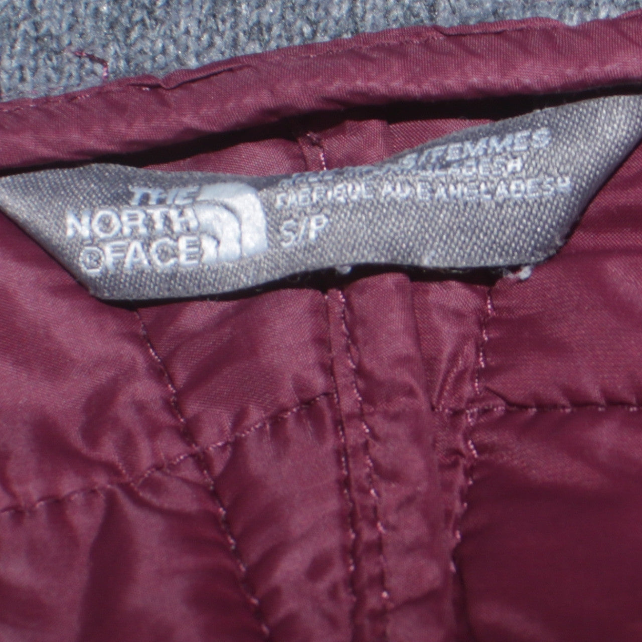 The North Face Women’s Purple Quilted Hooded Jacket Size S