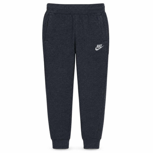 Front view of Nike Men's Black Jogger Sweatpants M Tapered Fit Elastic Waist