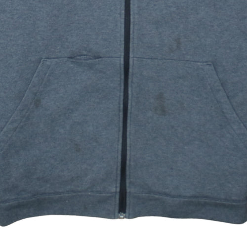 adidas Men's Grey Full Zip Hoodie Size L Sports Fleece