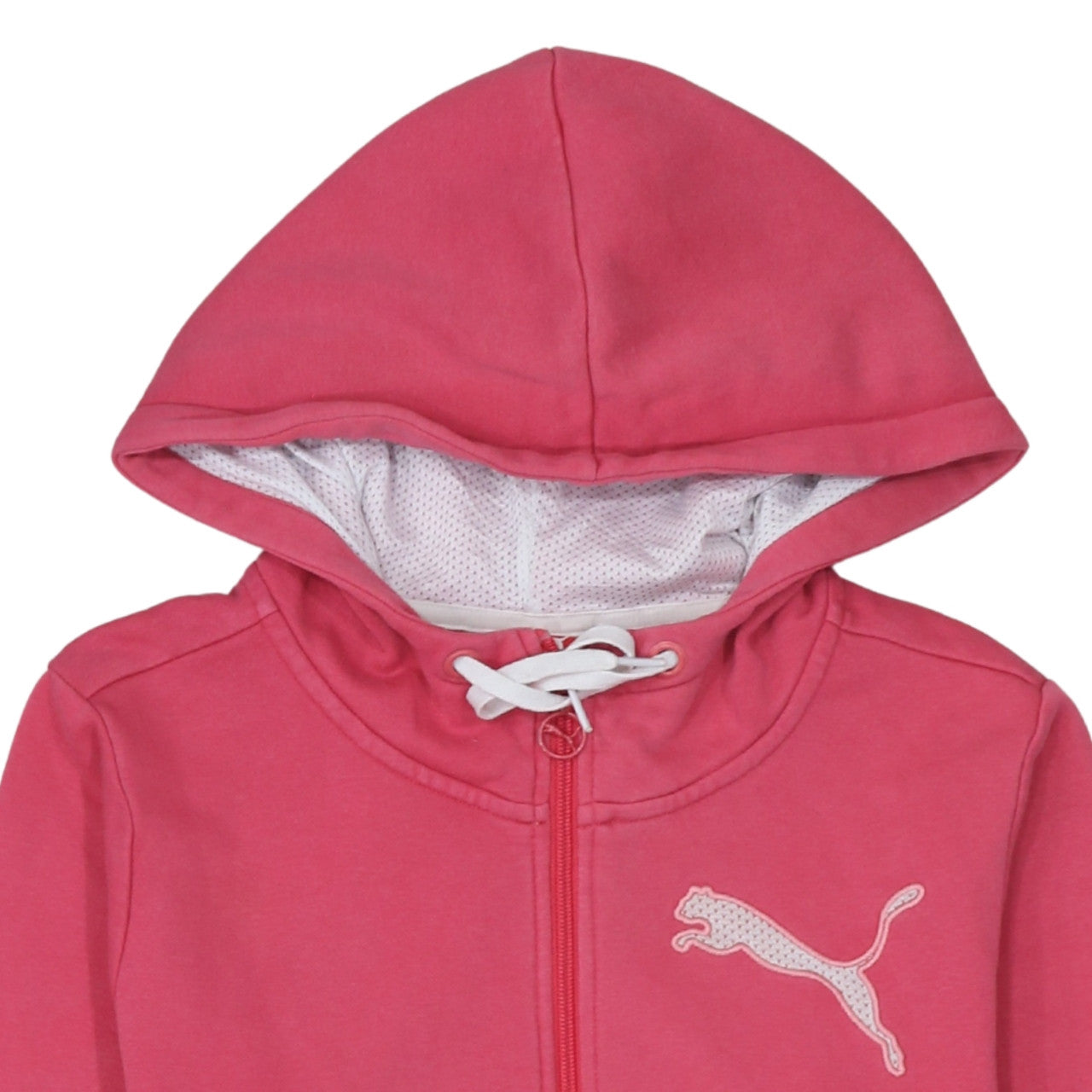 PUMA Womens Pink Hooded Full Zip Sweatshirt UK 10