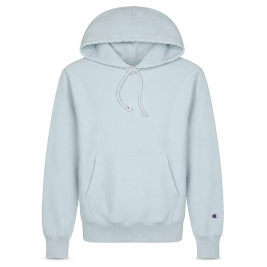 Front view of Champion Men's Blue XS Reverse Weave Pullover Hoodie