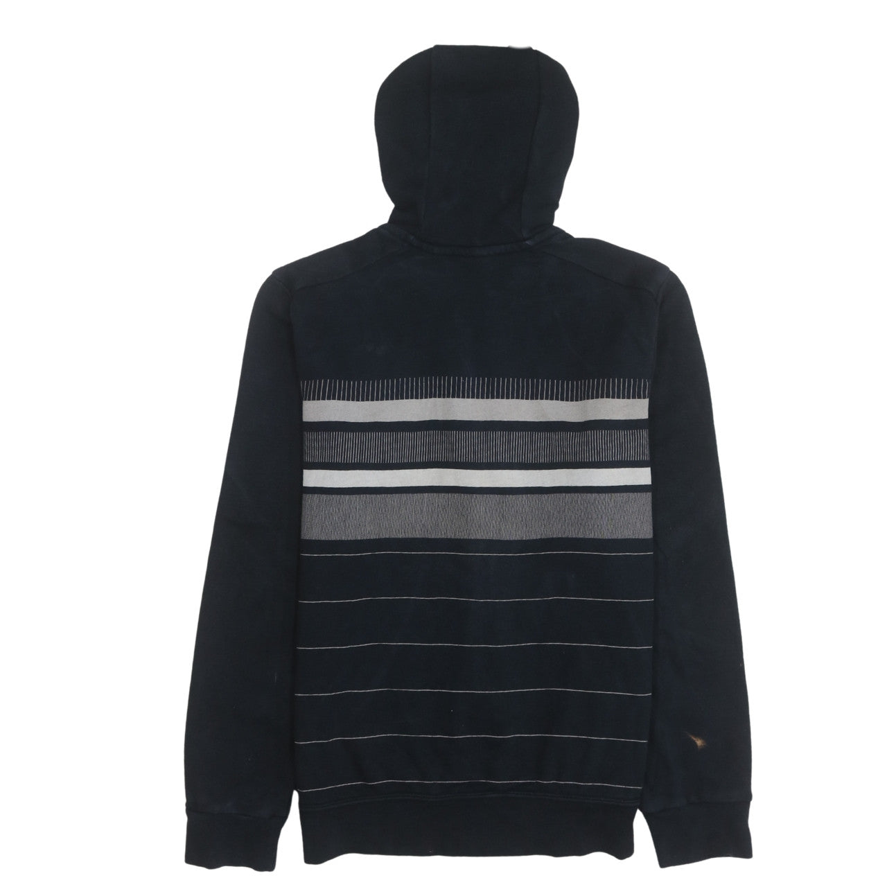Nike Mens Black Striped Full Zip Hoodie Size S Regular Fit