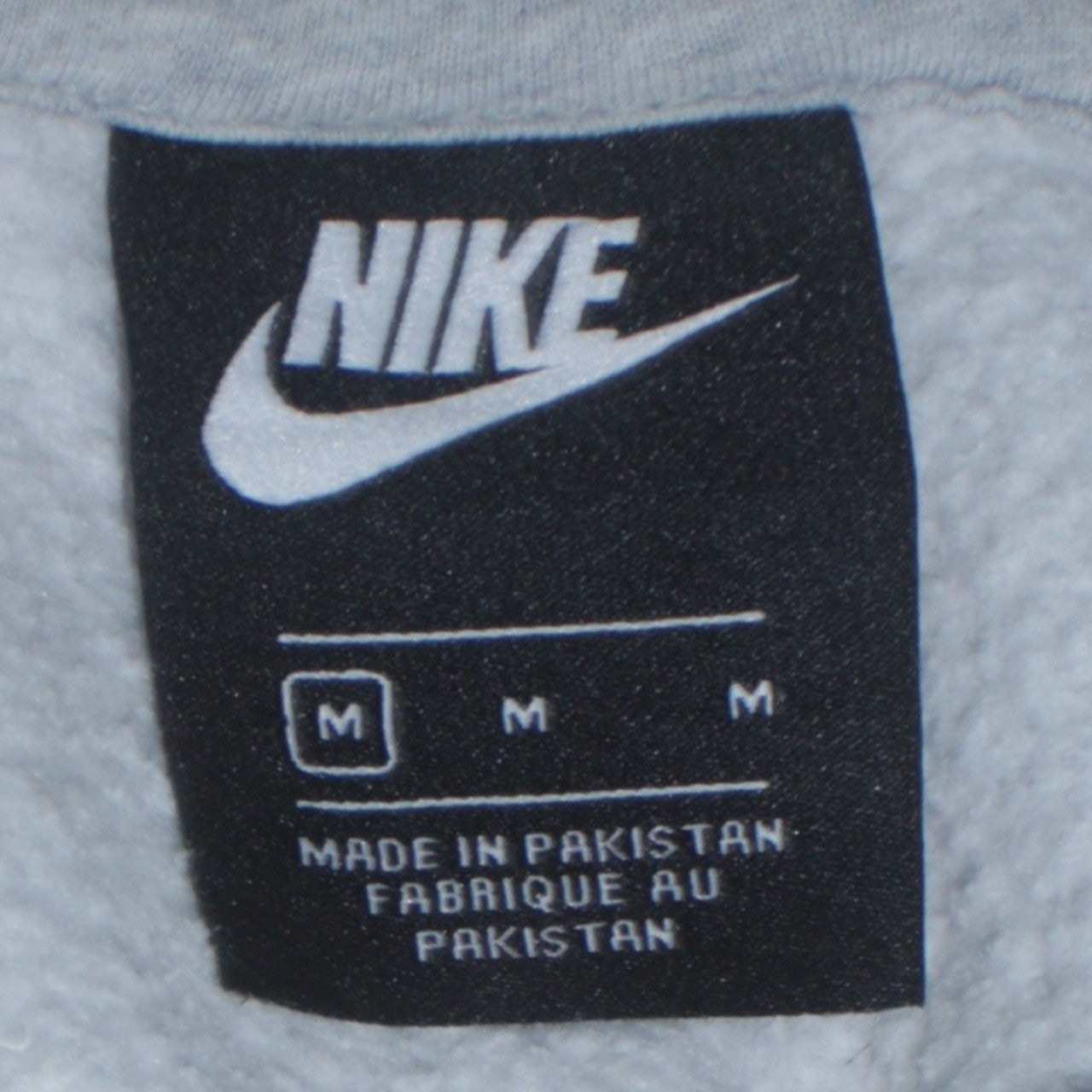 Nike Men’s Grey Pullover Hoodie Medium Just Do It Logo Fleece