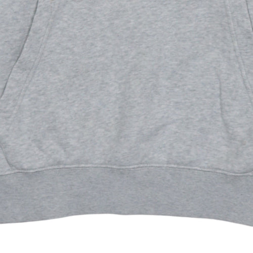 Nike Men’s Grey Pullover Hoodie Medium Just Do It Logo Fleece
