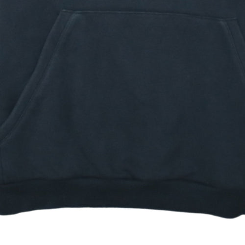Adidas Boys Black Pullover Hoodie 14 Years Logo Sportswear Hooded Jumper