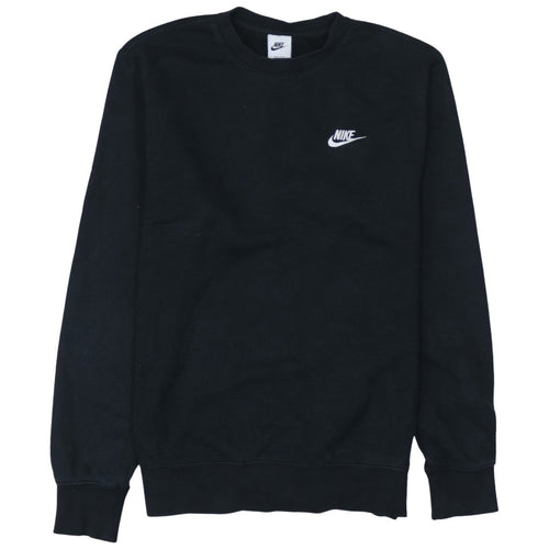 Nike Men's Black Small Crew Neck Pullover Sweatshirt