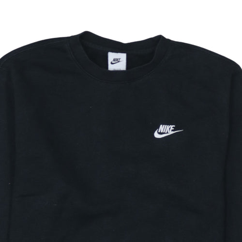 Nike Men's Black Small Crew Neck Pullover Sweatshirt