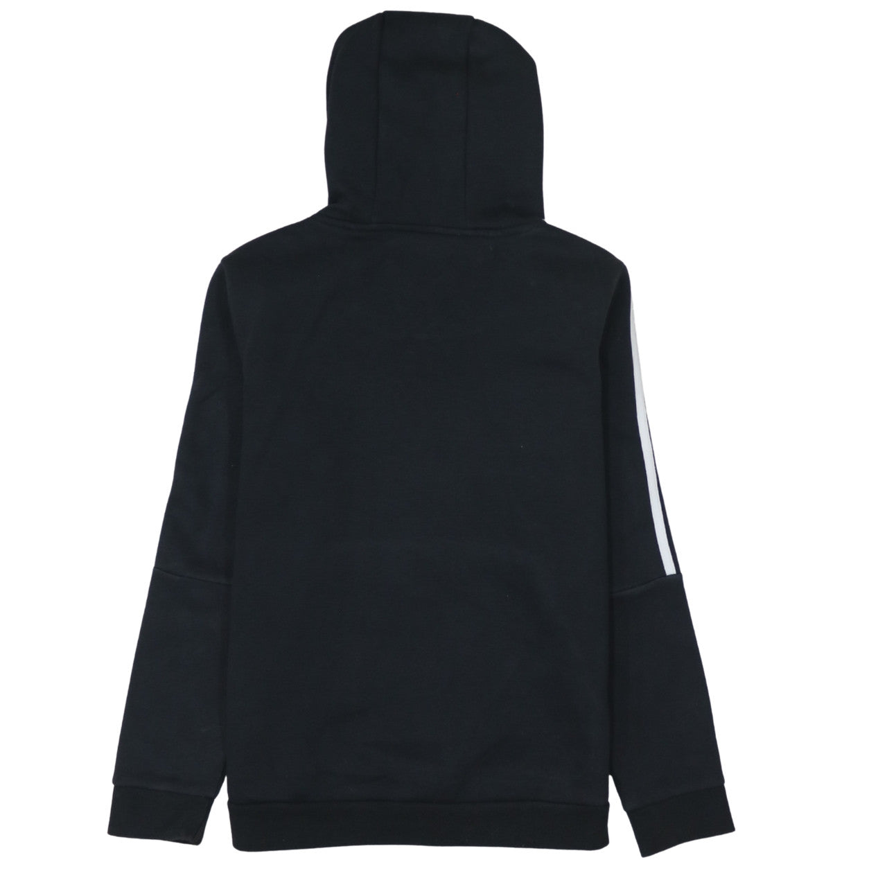 Adidas Boys Black Pullover Hoodie 11-12 Years Classic Three Stripes