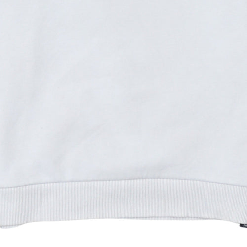 The North Face Womens White Small Crew Neck Pullover Sweatshirt
