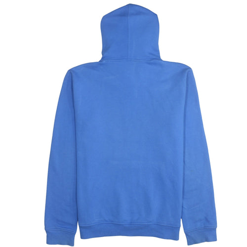 Adidas Men Blue Pullover Hoodie L Logo Graphic Sportswear
