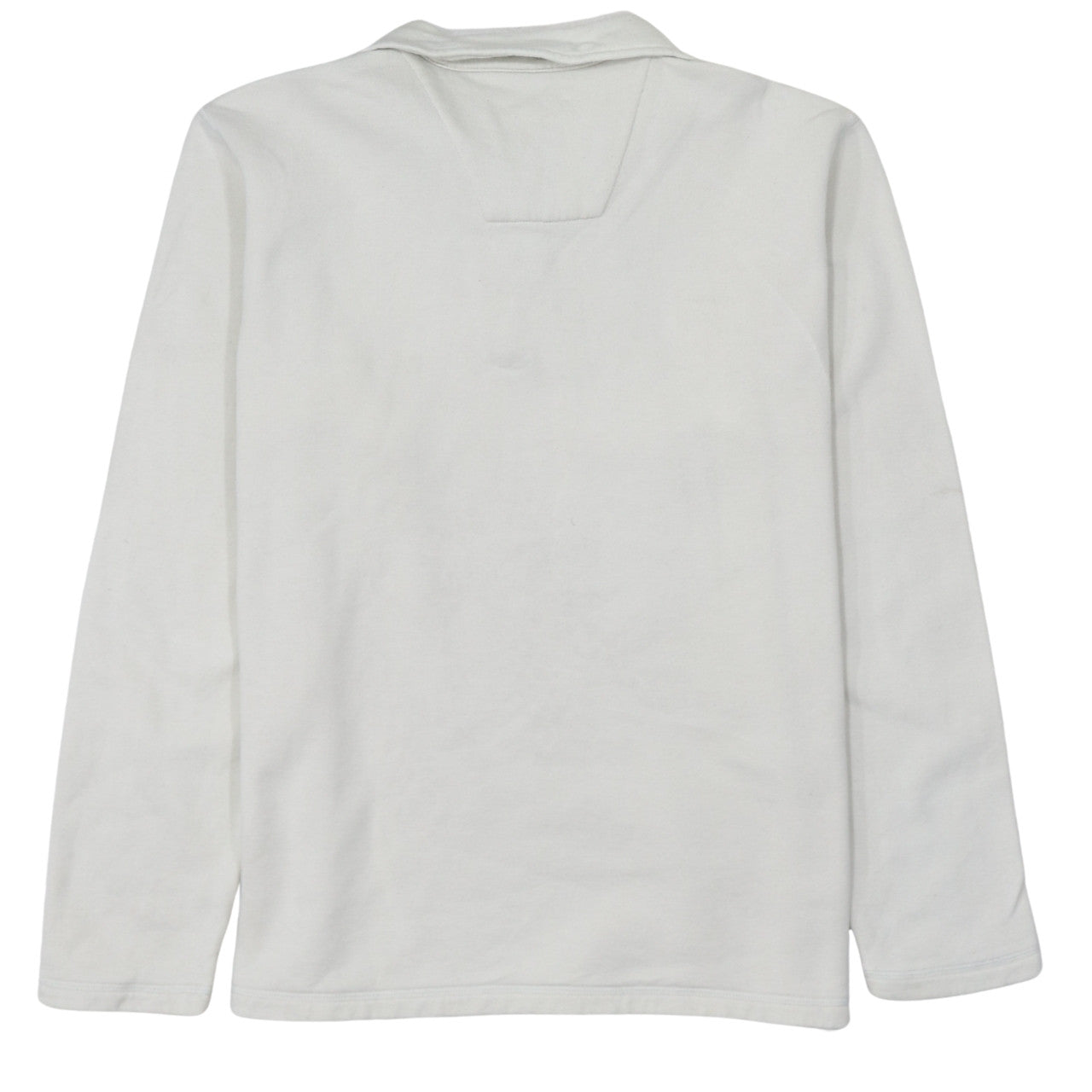 Nautica Men’s White 1/4 Zip Cotton Sweatshirt L Classic Fit