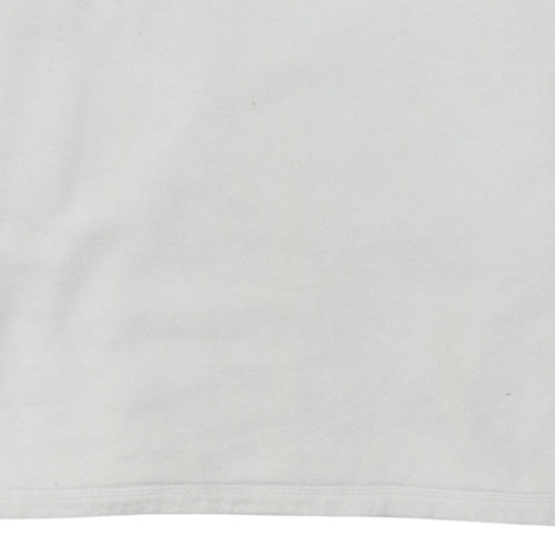 Nautica Men’s White 1/4 Zip Cotton Sweatshirt L Classic Fit