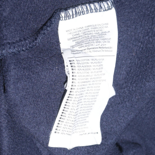 Nike Men's Blue Air Logo Crew Neck Pullover Sweatshirt Size S