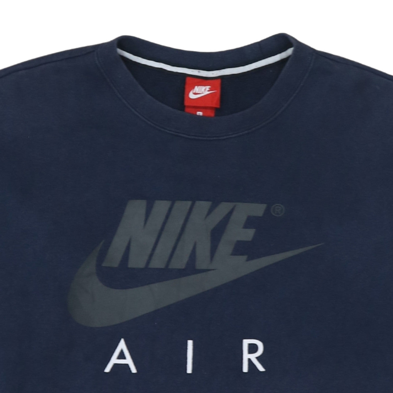Nike Men's Blue Air Logo Crew Neck Pullover Sweatshirt Size S