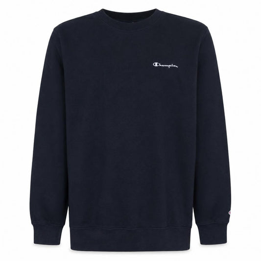 Front view of Champion Men's Blue XL Pullover Crew Neck Sweatshirt