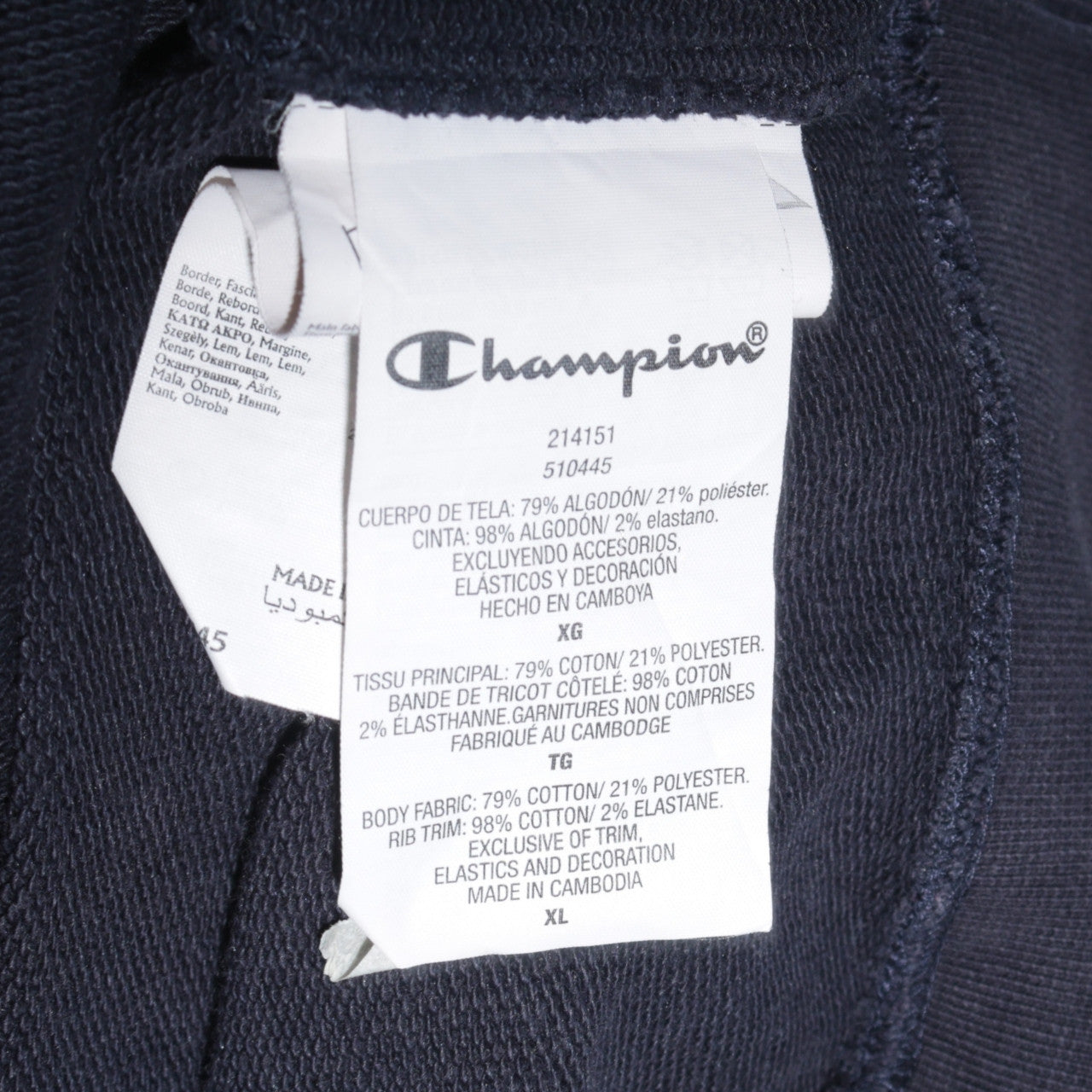 Champion Men's Blue XL Pullover Crew Neck Sweatshirt