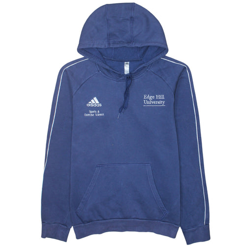 Adidas Men's Blue Edge Hill University Pullover Hoodie Size S