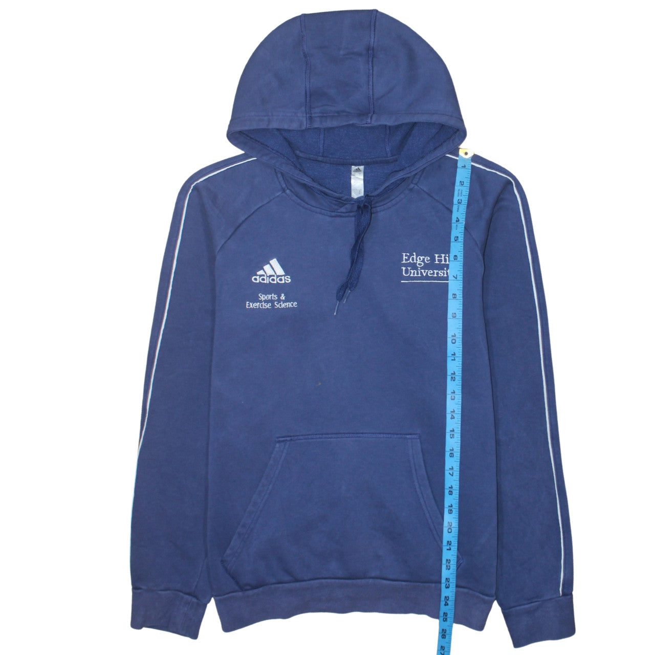 Adidas Men's Blue Edge Hill University Pullover Hoodie Size S