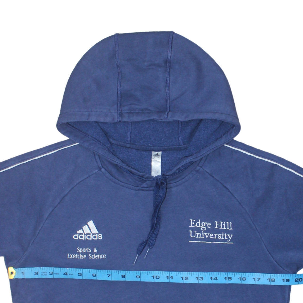 Adidas Men's Blue Edge Hill University Pullover Hoodie Size S