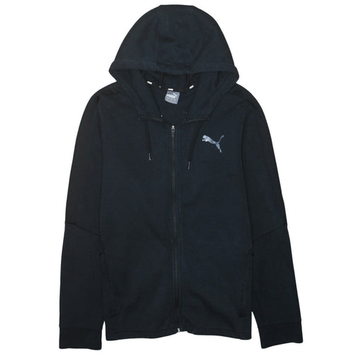 Puma Men's Black Full Zip Hoodie Size L Sportswear