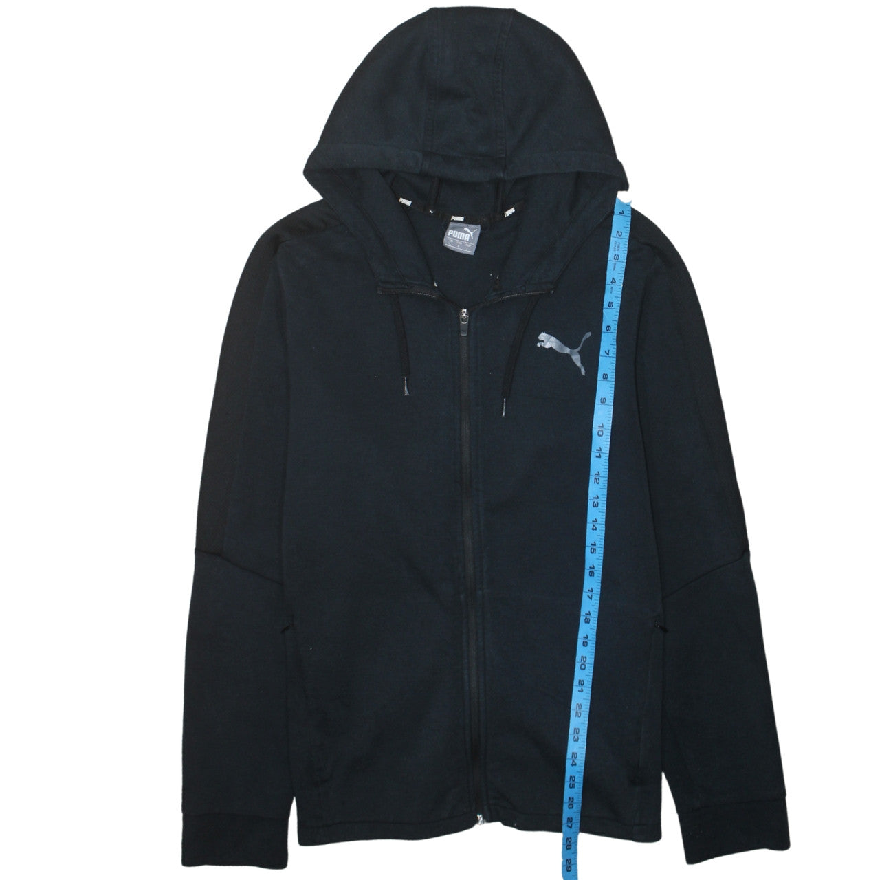 Puma Men's Black Full Zip Hoodie Size L Sportswear