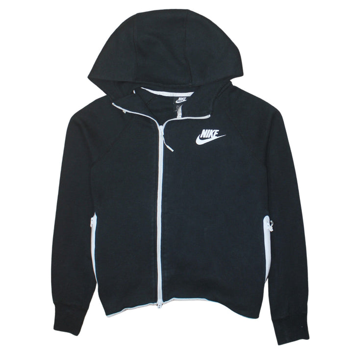 Nike Women’s Black Full Zip Hoodie Size S Cotton Blend