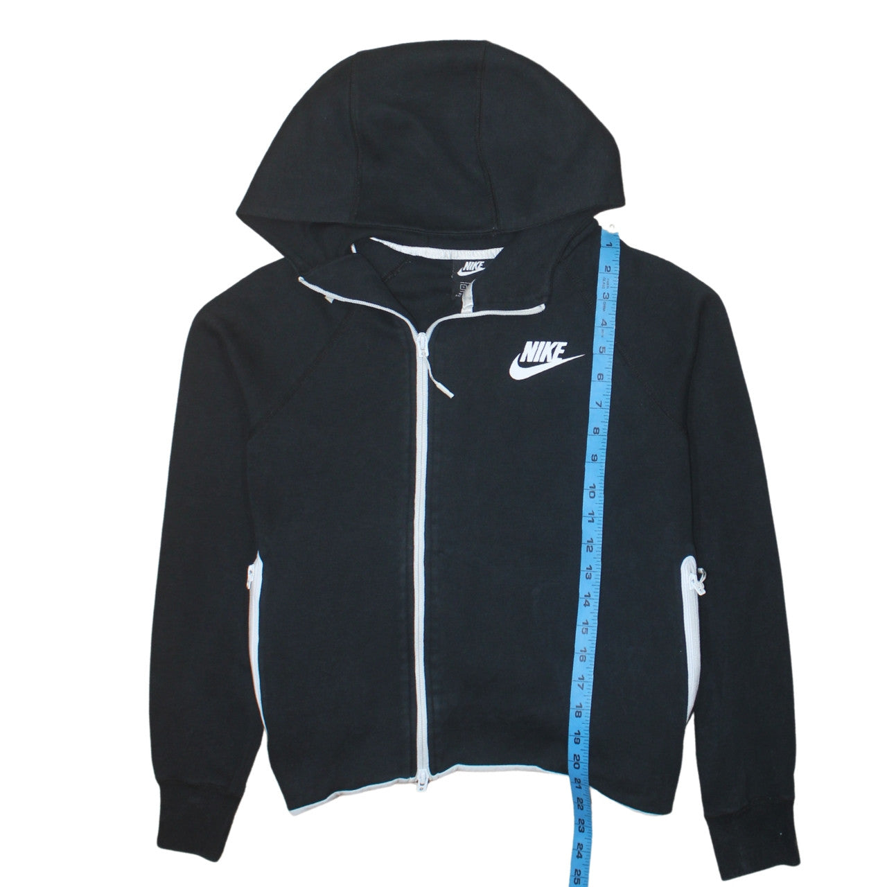 Nike Women’s Black Full Zip Hoodie Size S Cotton Blend