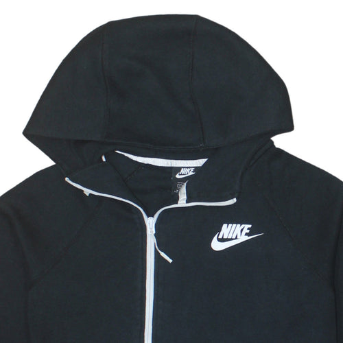 Nike Women’s Black Full Zip Hoodie Size S Cotton Blend